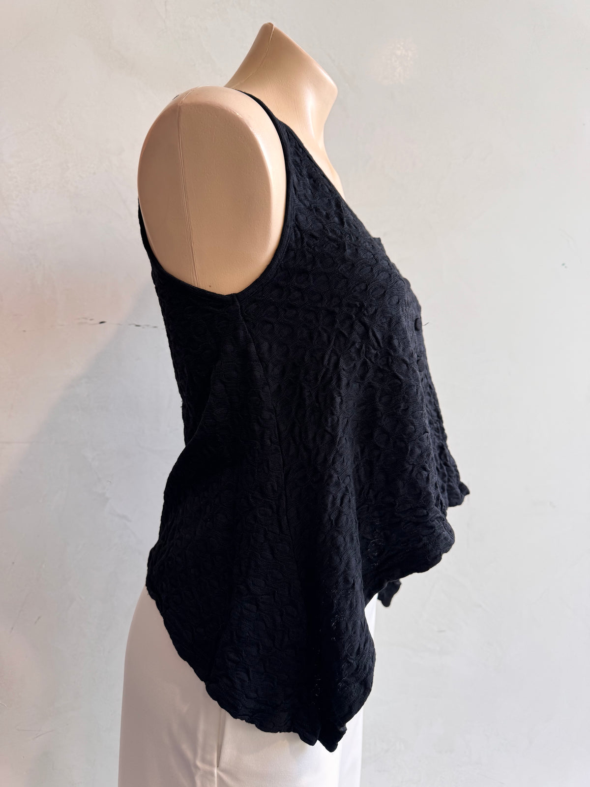 Metalicus black sleeveless crop top - tall