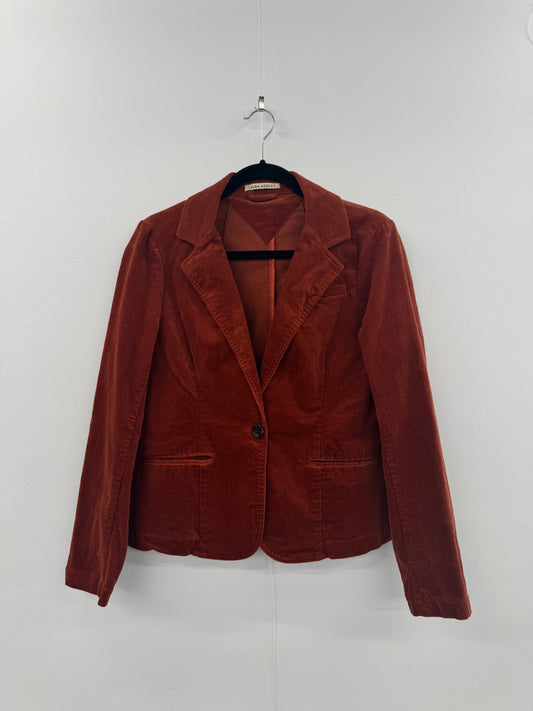 Laura Ashley Rust Cord Jacket - Sz S