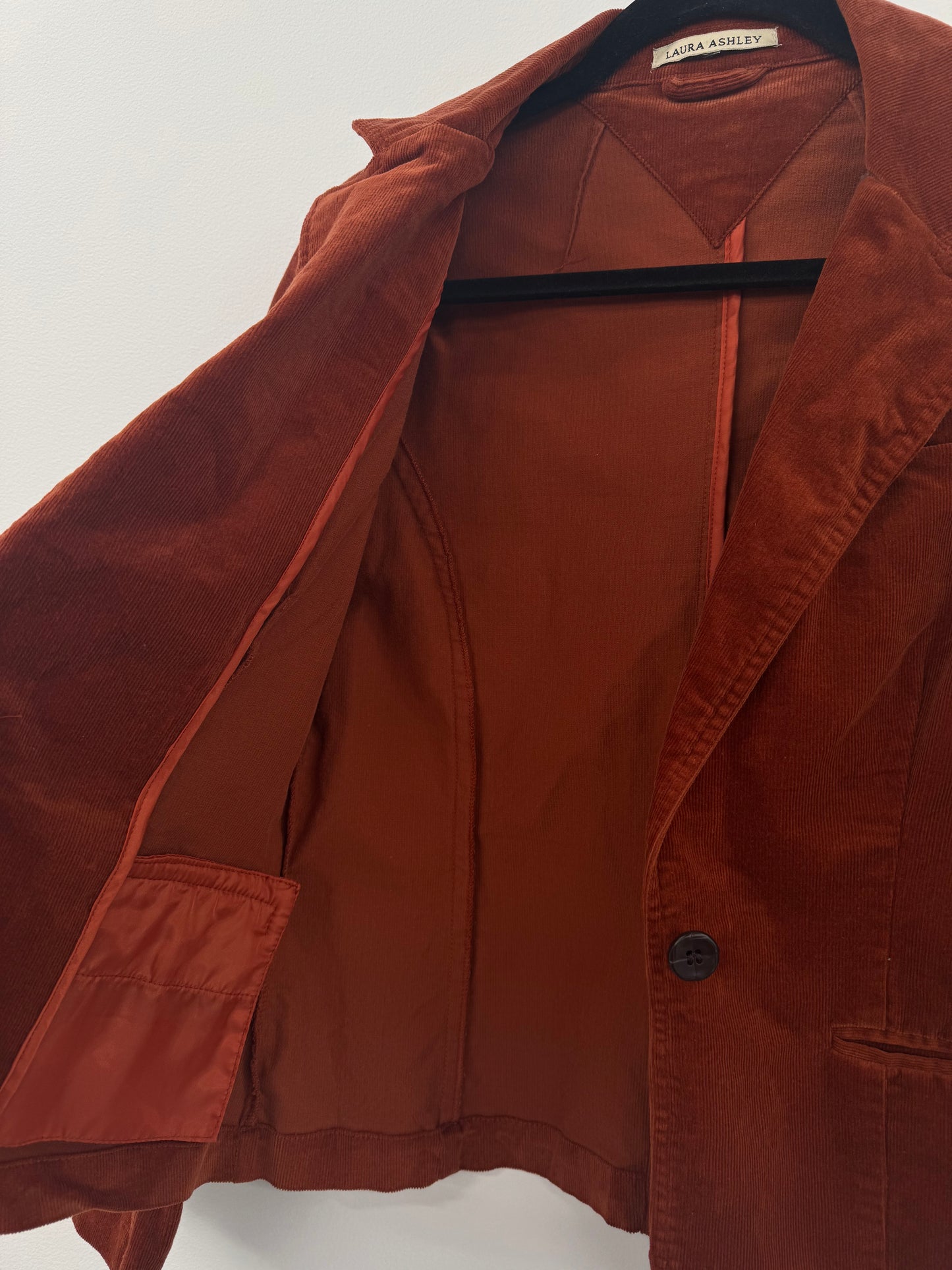 Laura Ashley Rust Cord Jacket - Sz S
