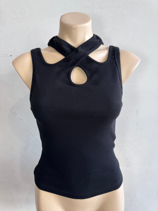 MSGM Black Tank Top - size M