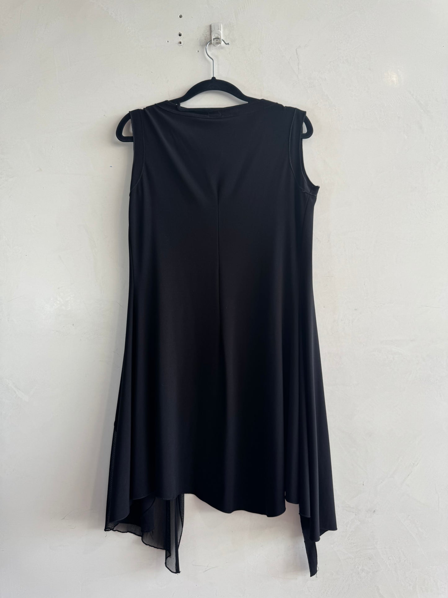 Motto black long vest - size S