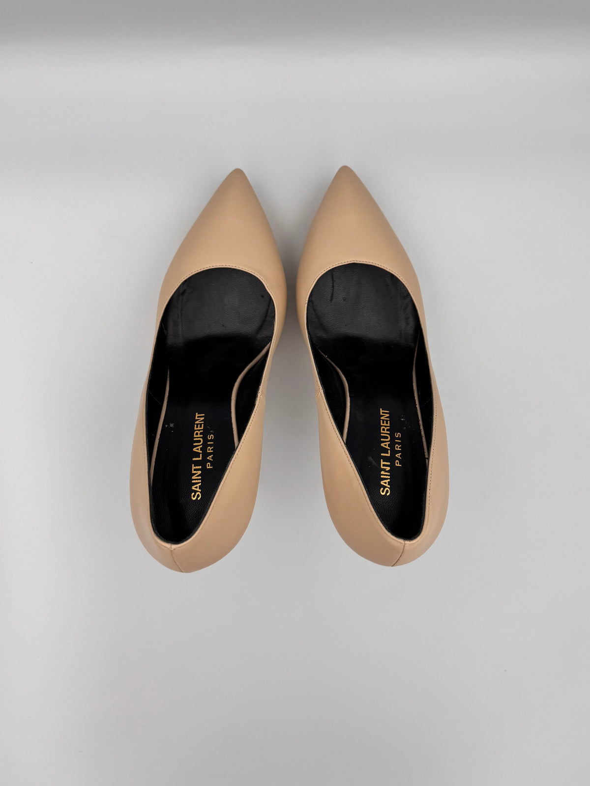 Saint Laurent Beige Platform Pump Size 39