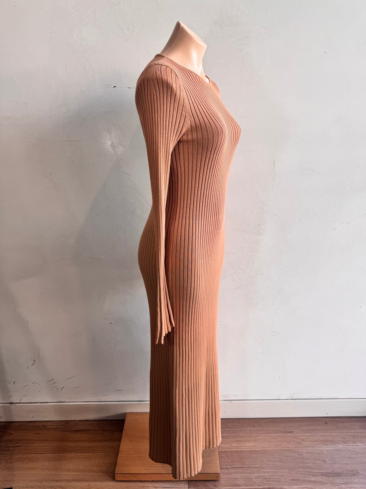 Friends with Frank brown knit Dress NWT - size S