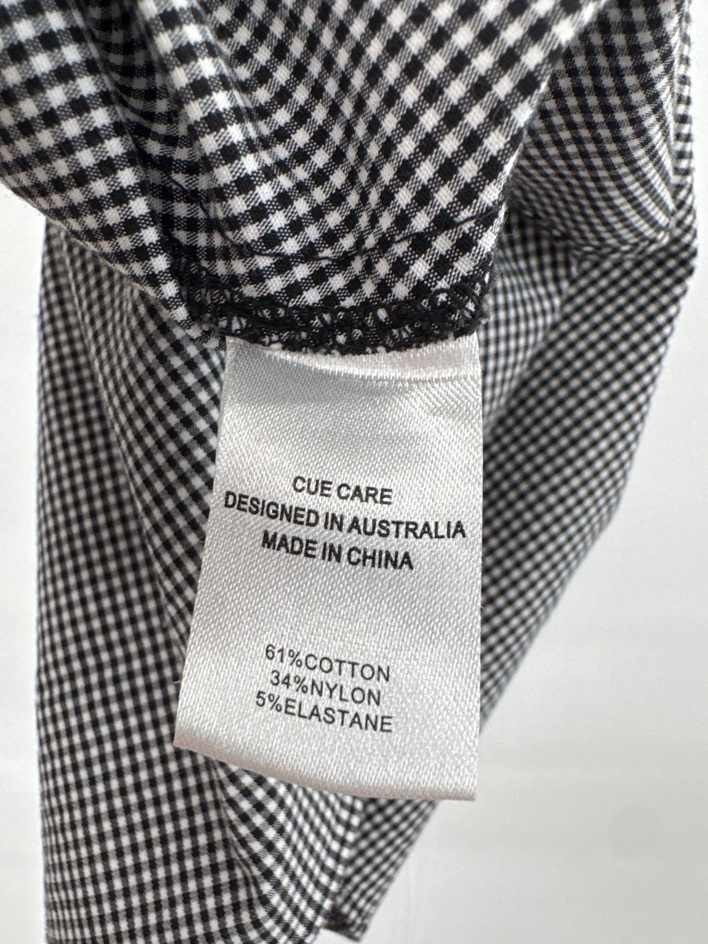 Cue Trang Button Peplum Top - Size 10