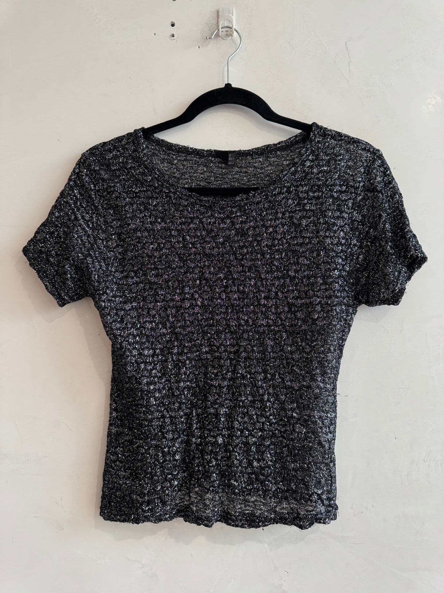 Vintage SOL Silver Baby Tee - size S/M