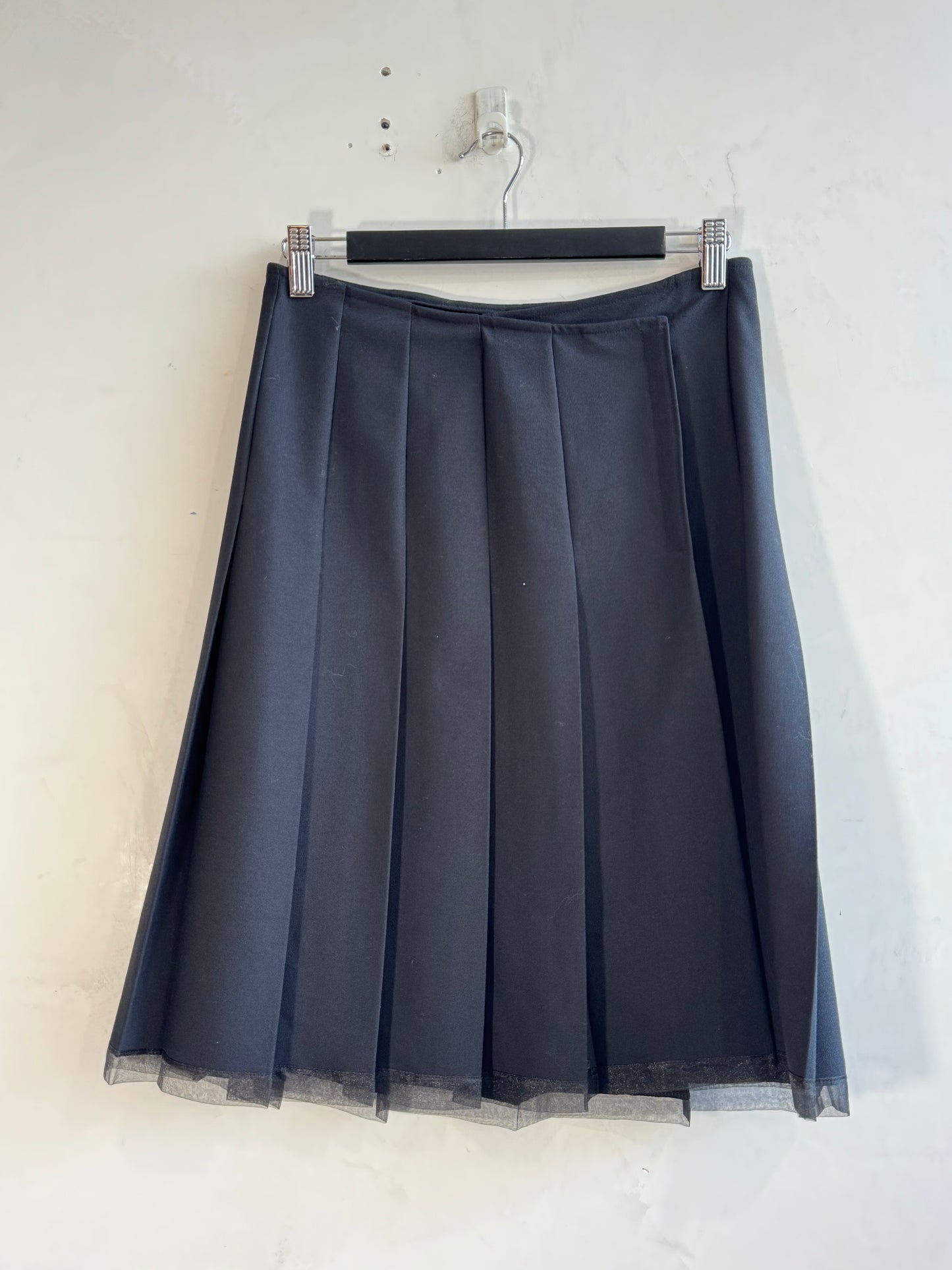 Portmans Black pleated Wrap Skirt - size 10