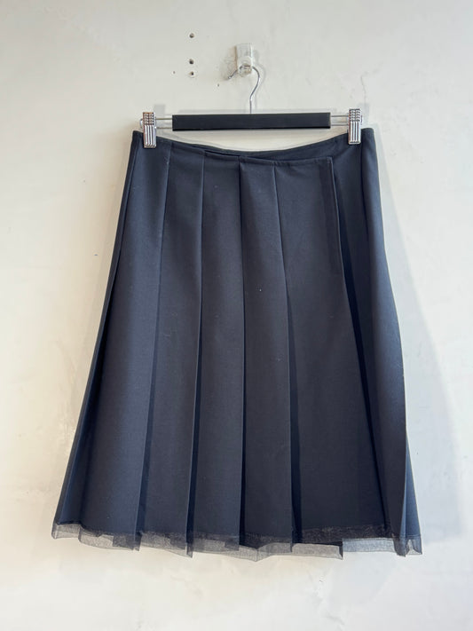 Portmans Black pleated Wrap Skirt - size 10