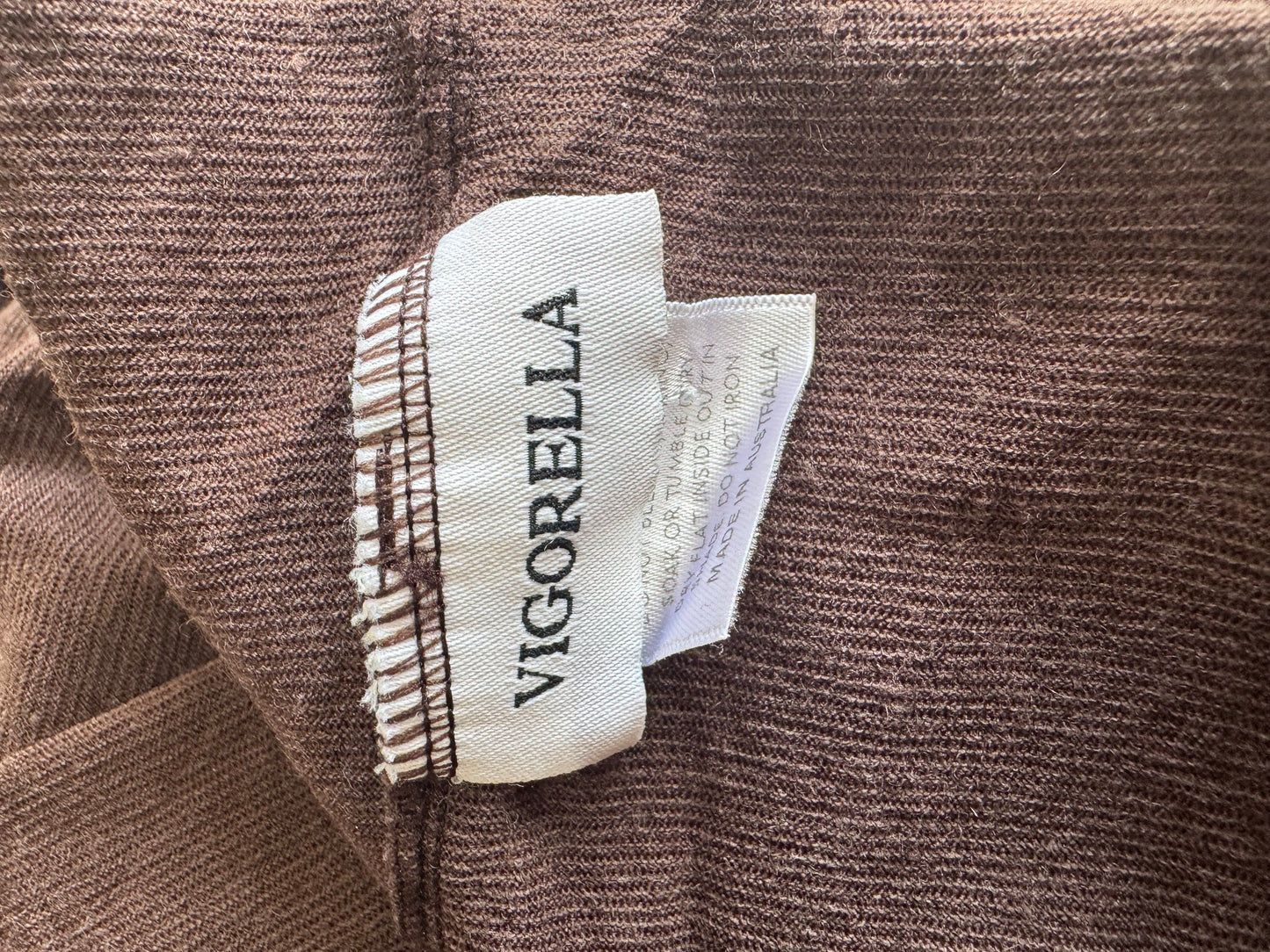 Vigorella brown long sleeve dress - Size S