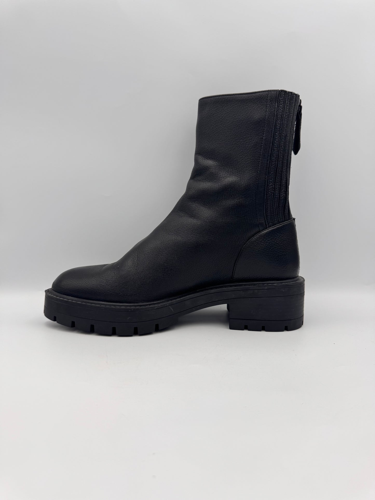 AQUAZZURA Black Chunky Boots Size 38