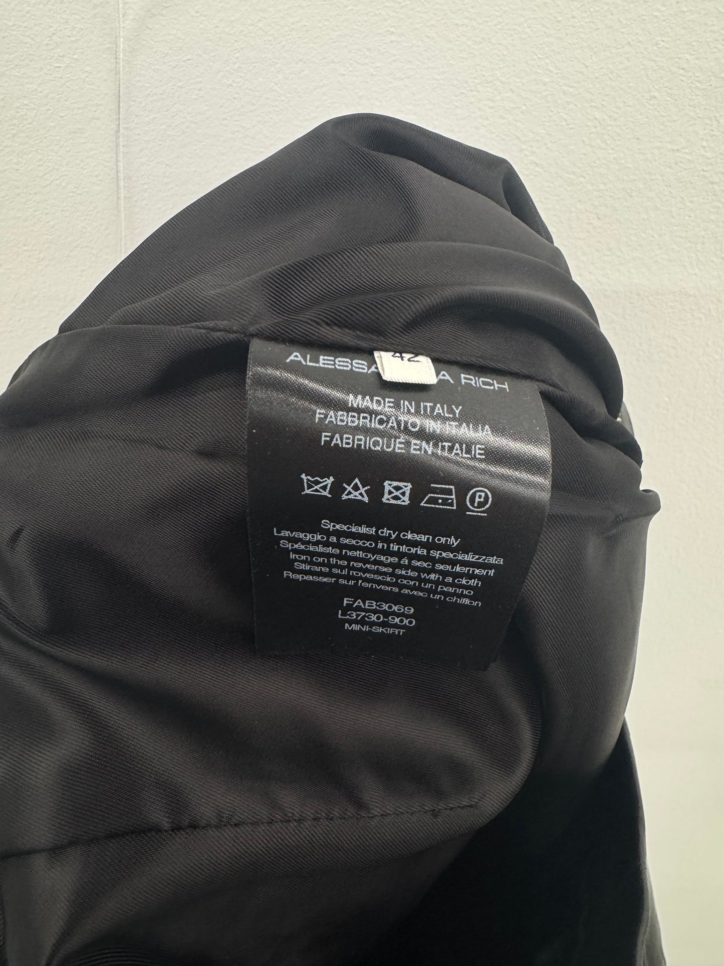 Alessandra Rich Leather Skirt Sz 42