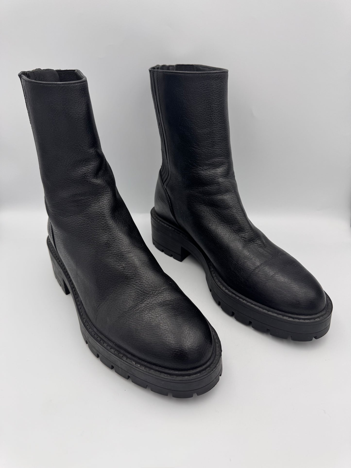 AQUAZZURA Black Chunky Boots Size 38
