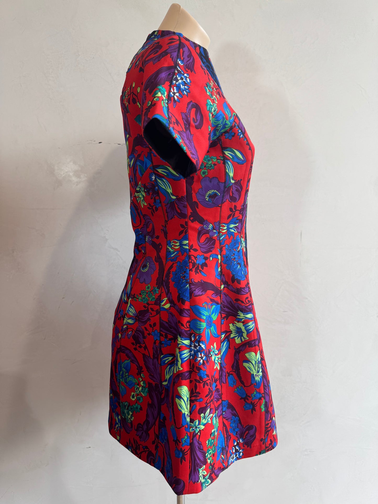 Versace multi print mini dress - size L