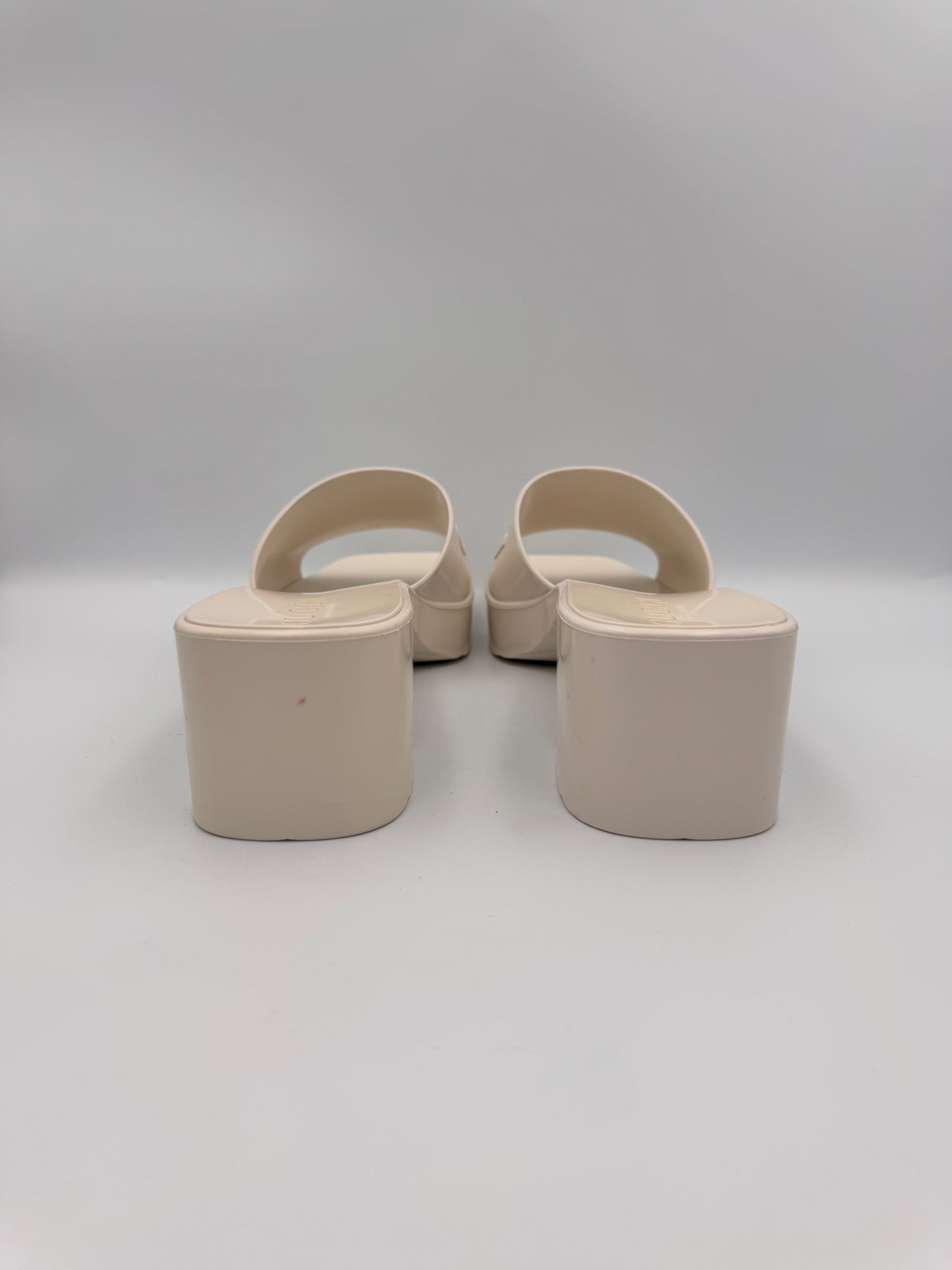 GUCCI Rubber Platform Sandals Size 39