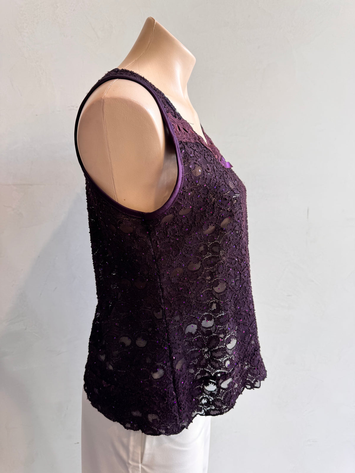 Purple Lace Cami - size M/L
