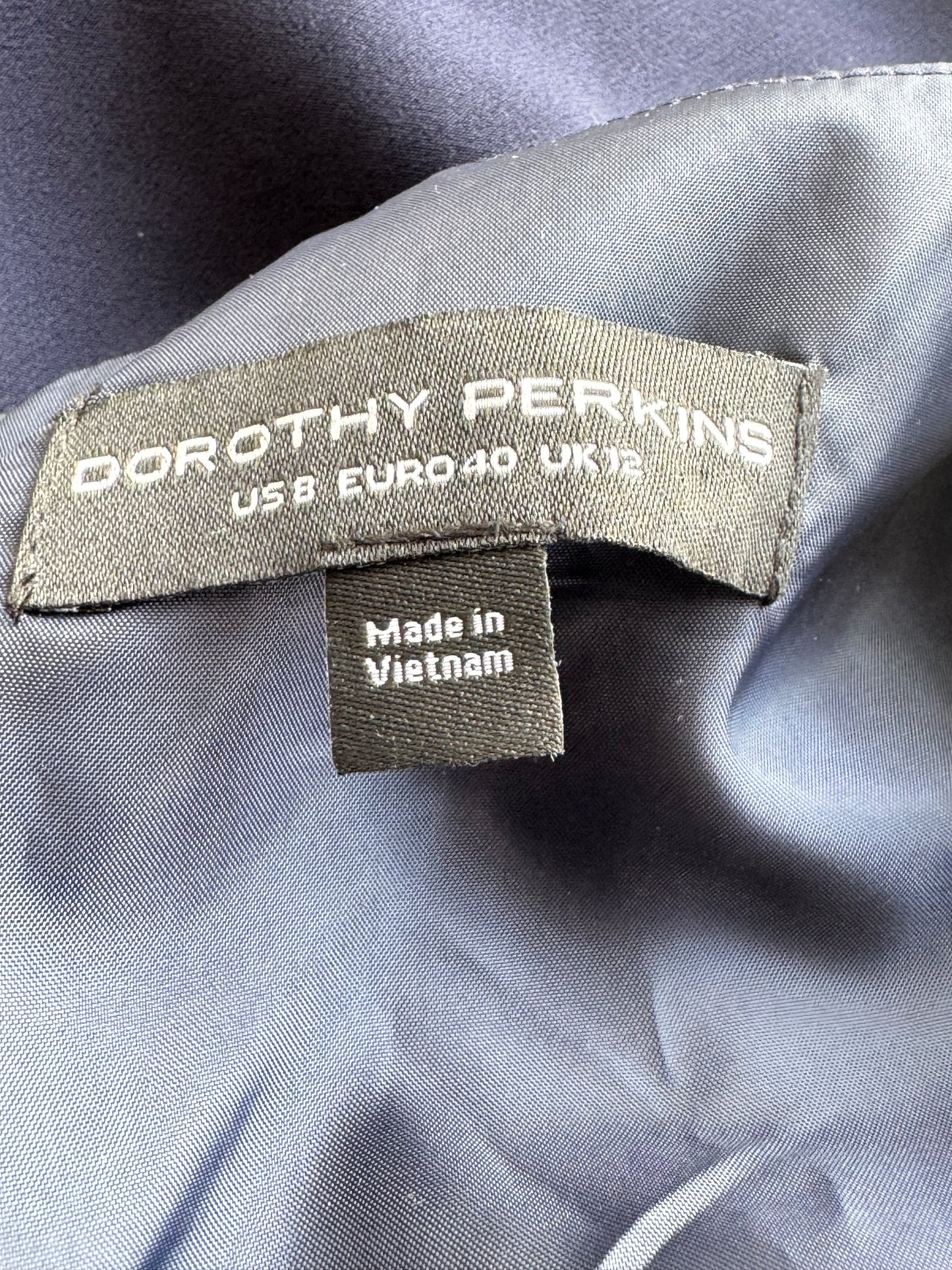 Dorothy Perkins navy dress - size 13