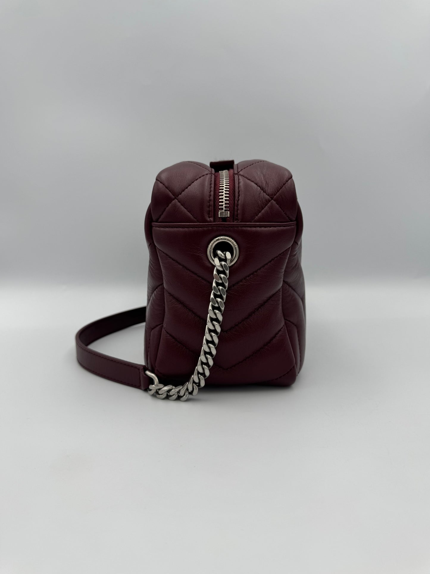 YVES SAINT LAURENT Burgundy Lou Lou Bag
