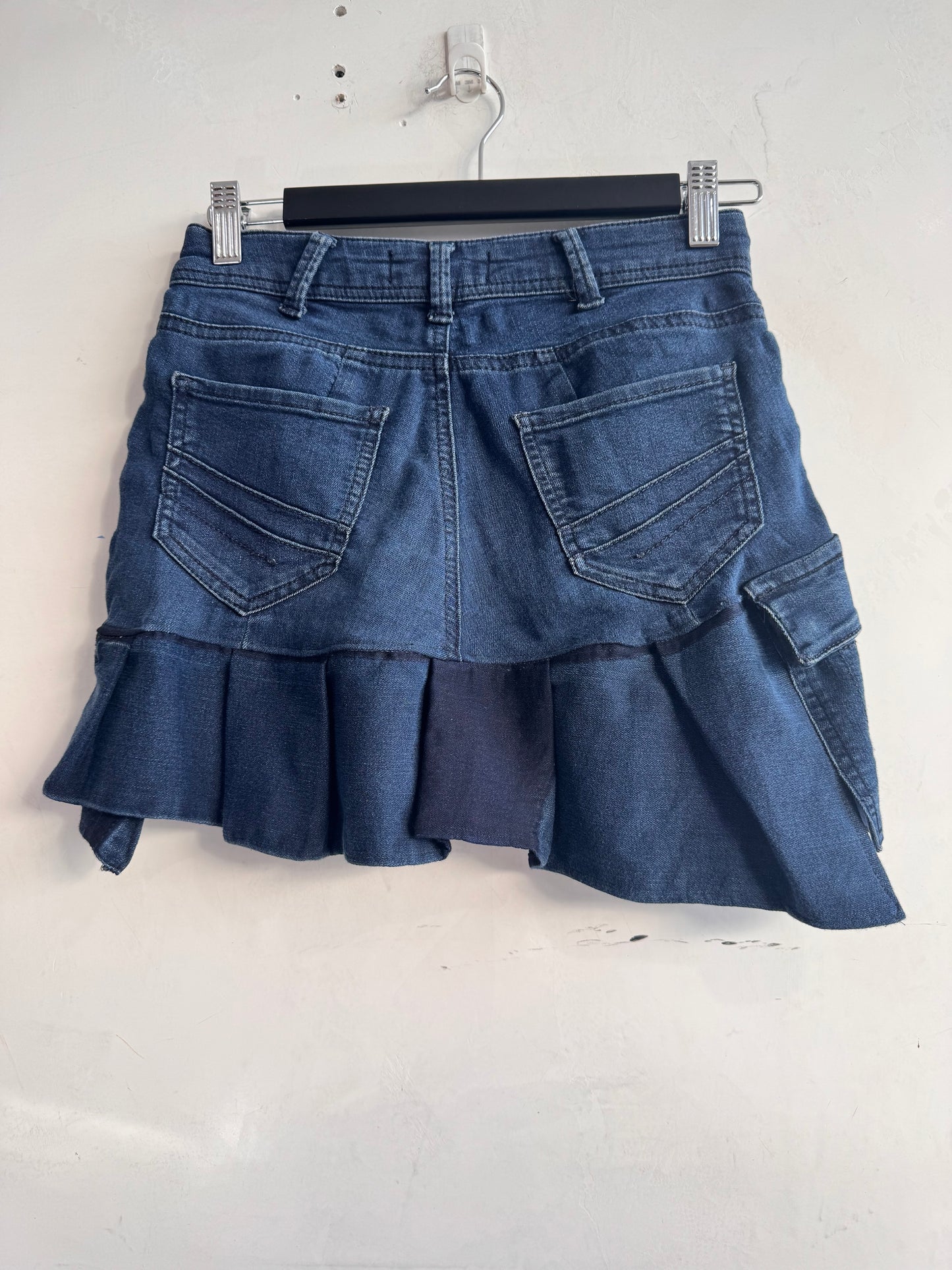 Upcycled Forever New Jeans mini Skirt - size 8