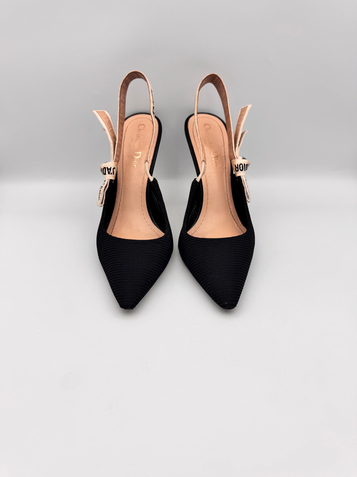 Dior Black Slingback Heel Size 39.5