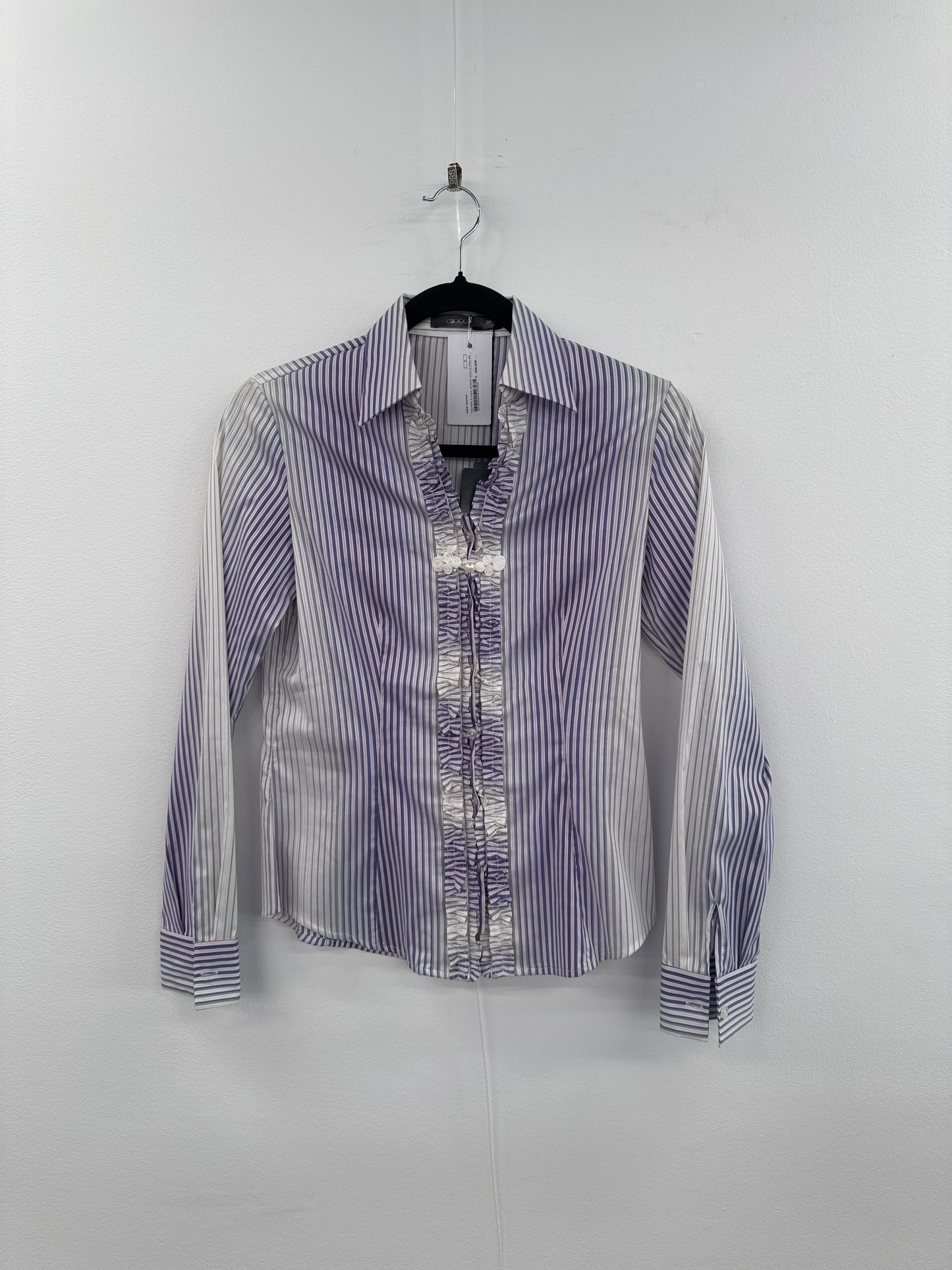 G2000 Purple Striped Shirt With Frills - Size 36