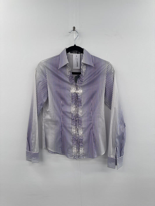 G2000 Purple Striped Shirt With Frills - Size 36