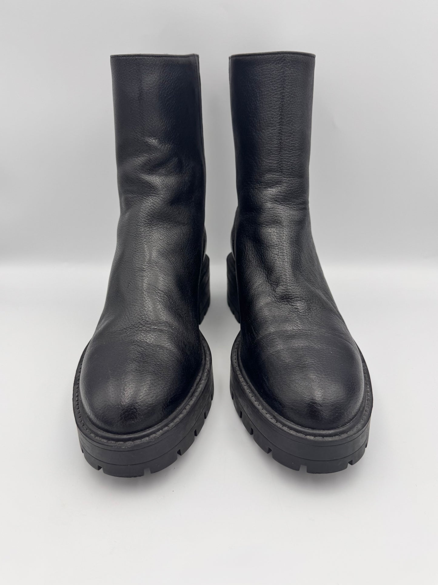AQUAZZURA Black Chunky Boots Size 38