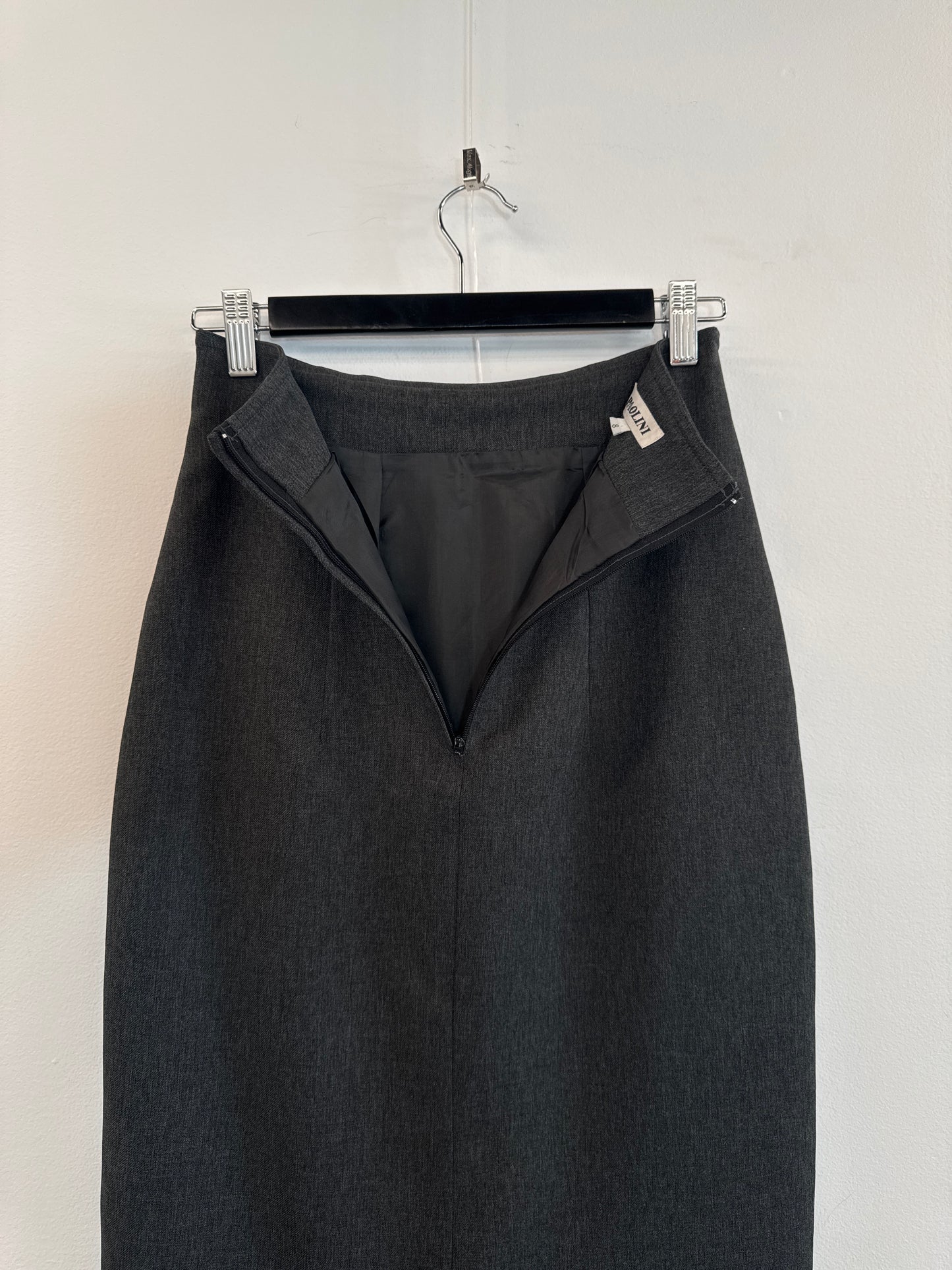 Vintage Paolini Grey Longline Skirt - Size XS
