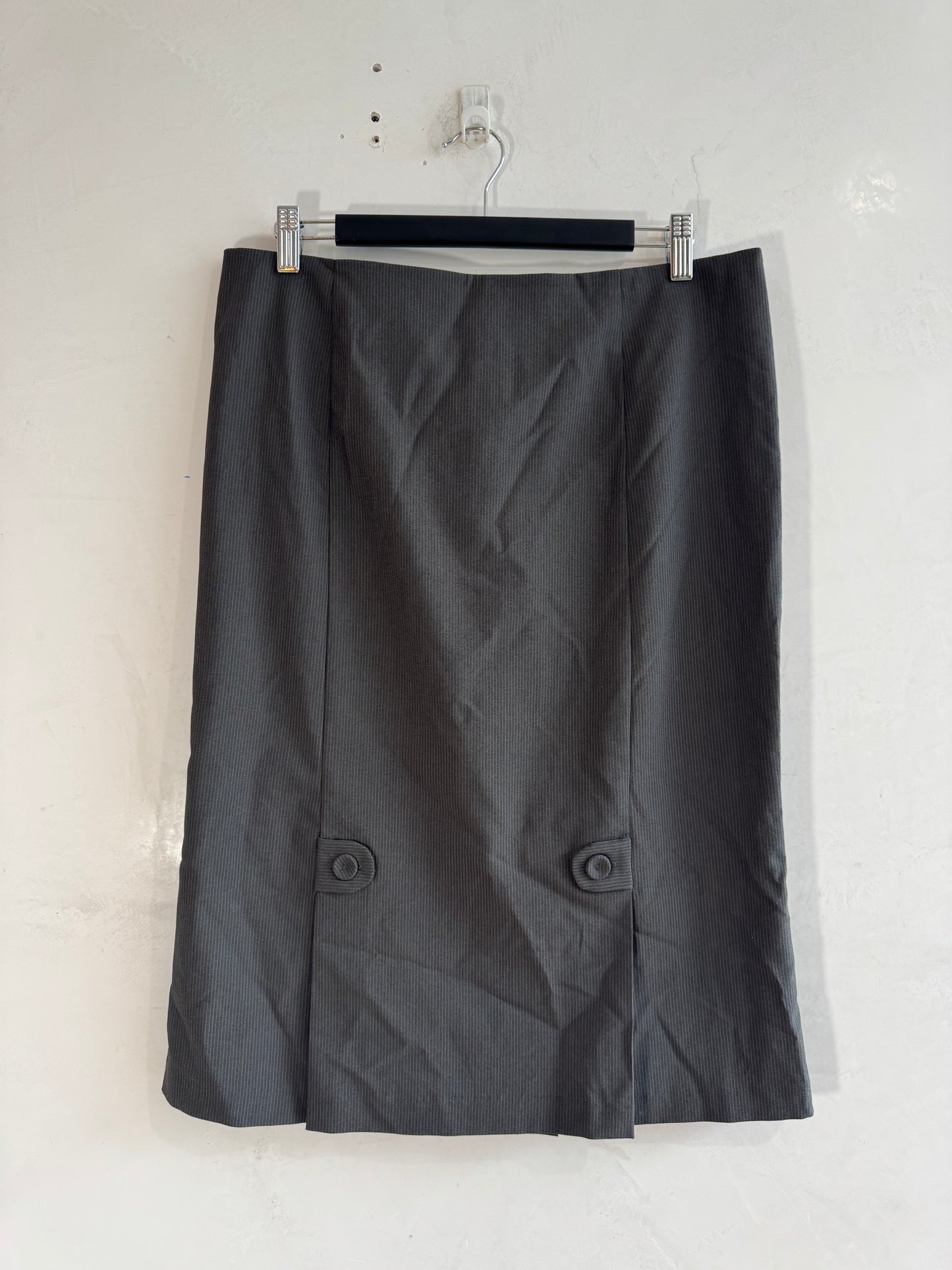 Vintage Cue Pinstripe Skirt - size 12