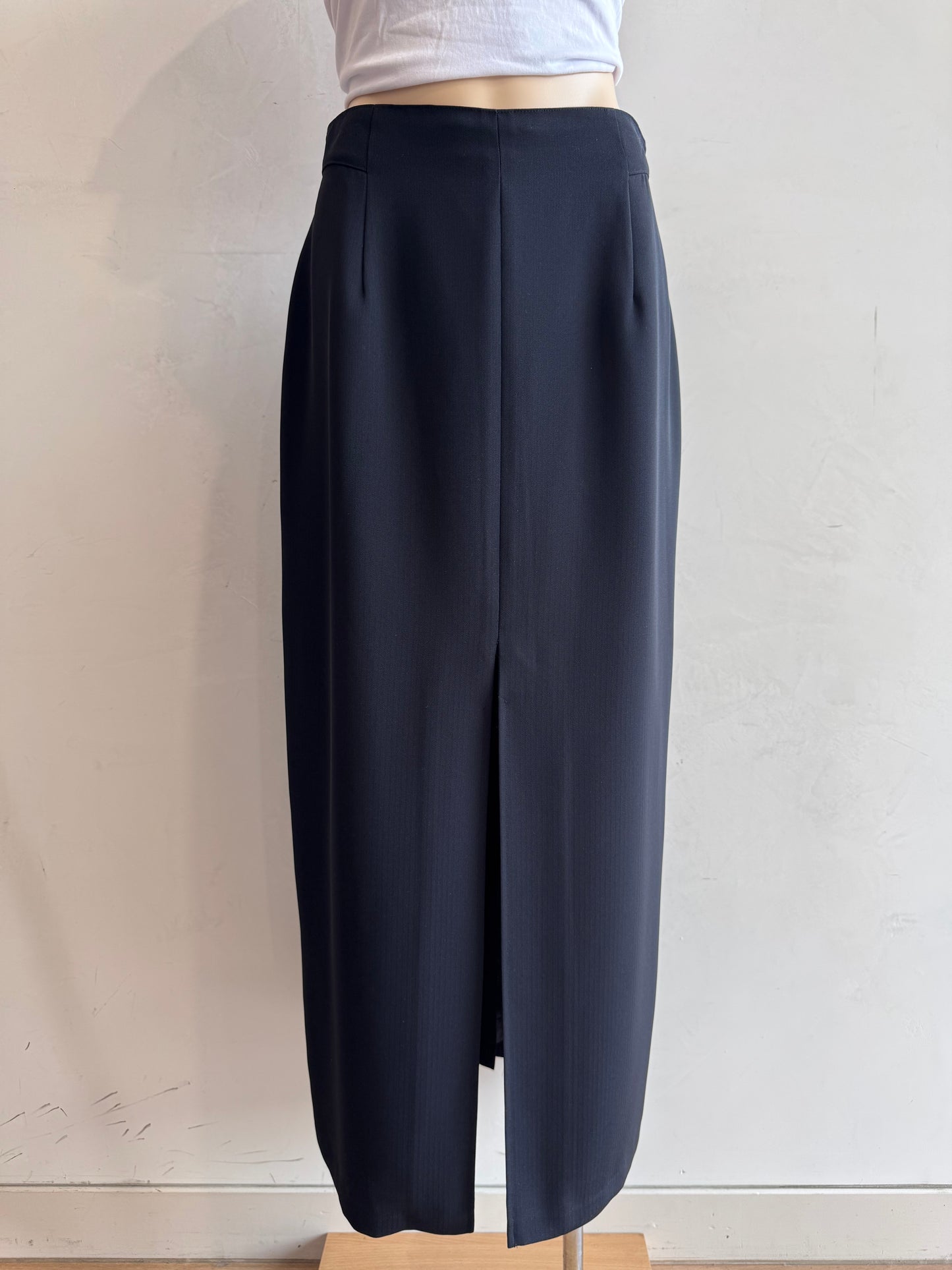 Vintage Katie’s Navy Maxi Split Skirt - size 14