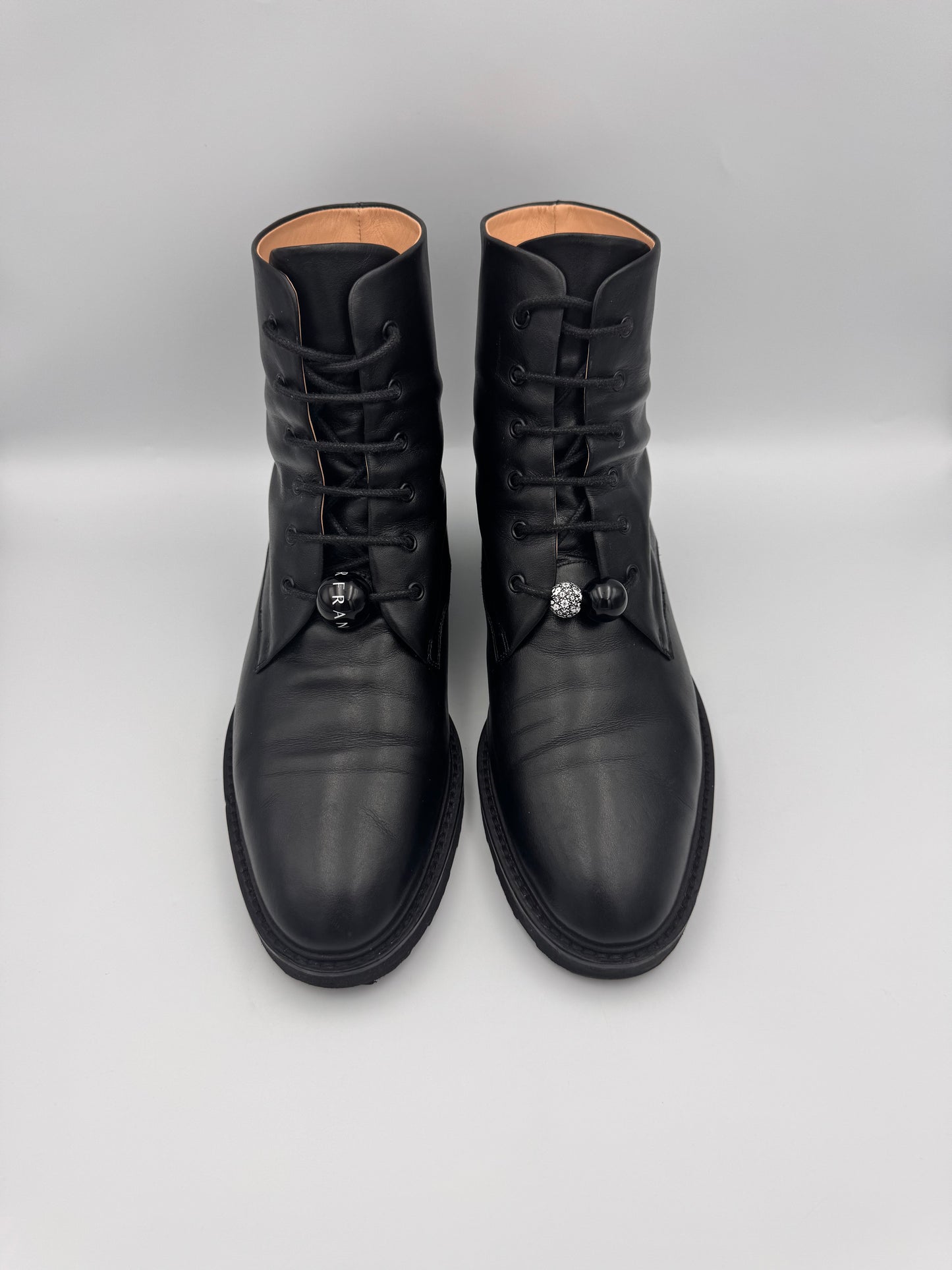 Dear Frances LaceUp Boots Size 38.5