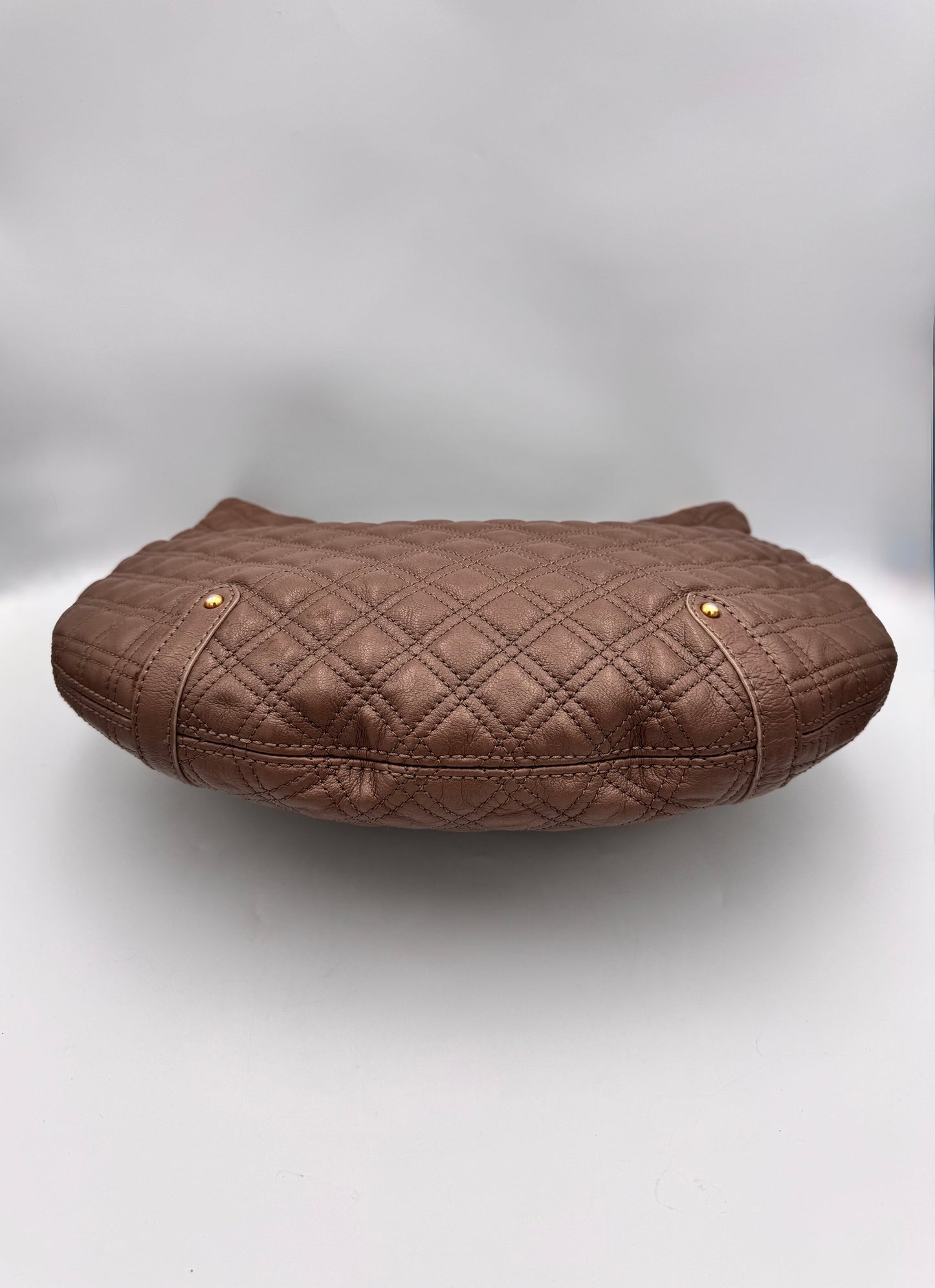MARC JACOBS Hobo Banana Calf Leather Bag in Mouse