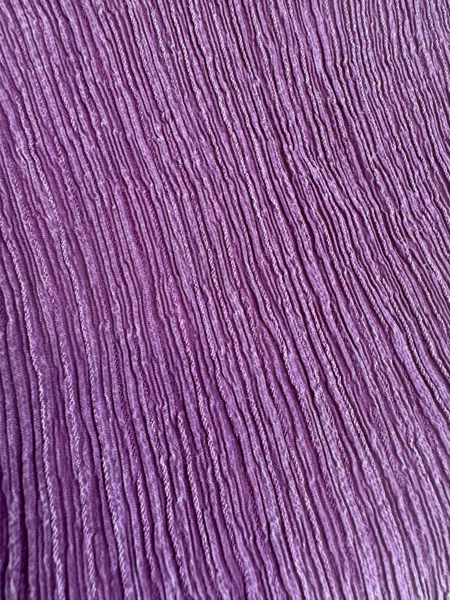 Schonmore Purple silk Crinkle Top - size S