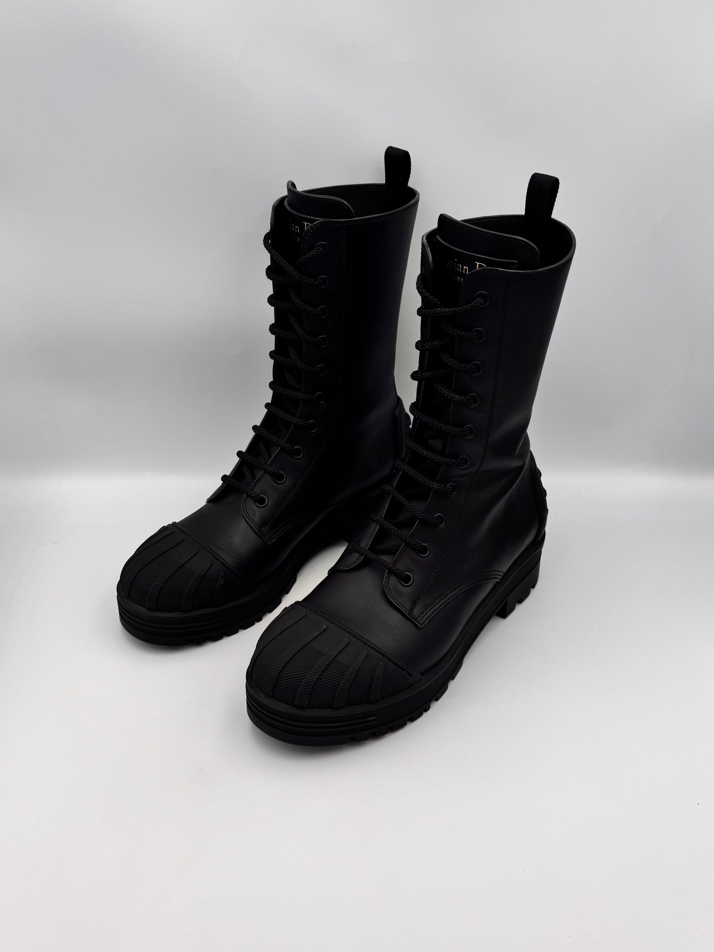 Christian Dior Lace Up Boots Size 38.5