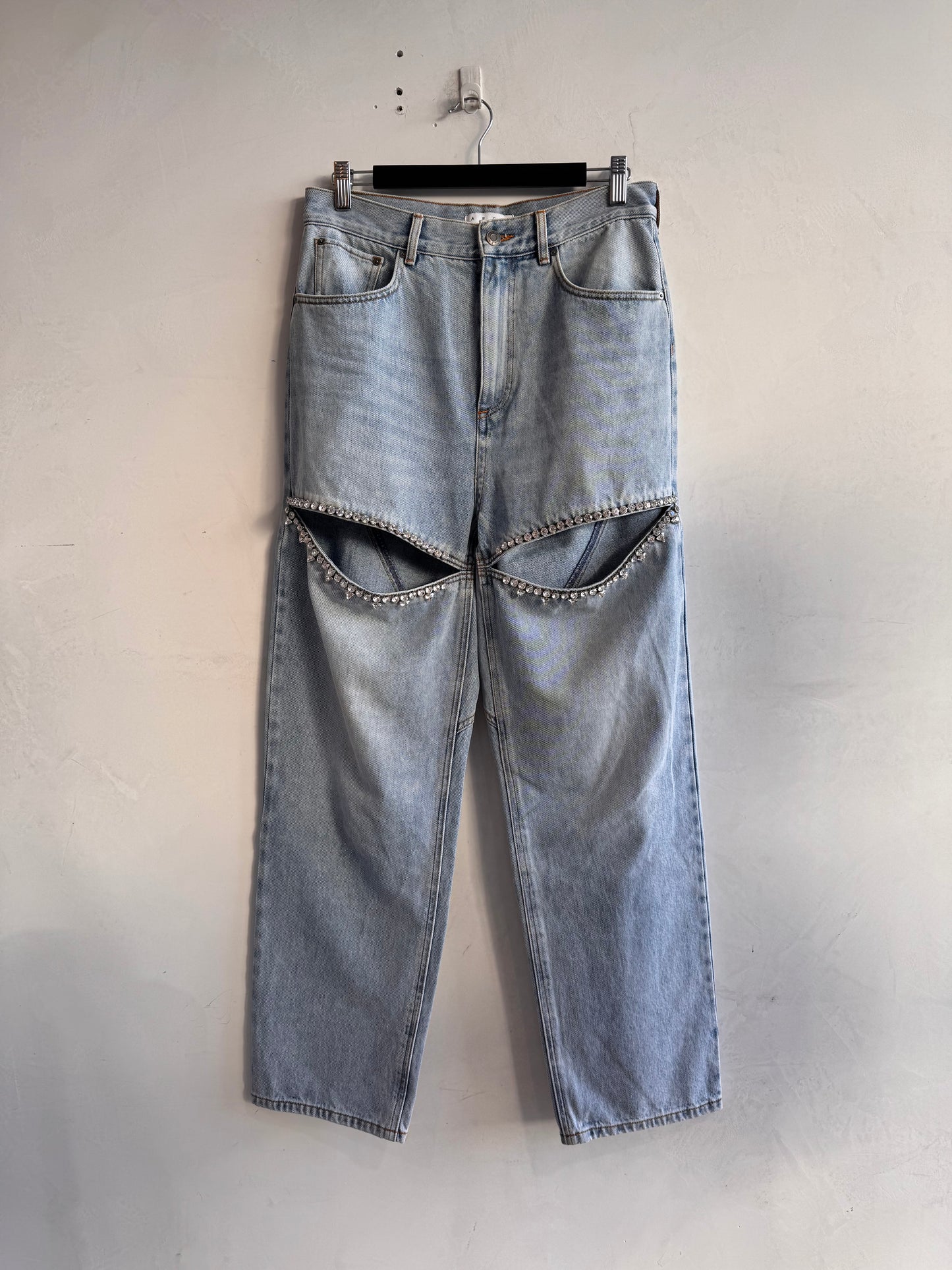Area Jewelled Riped Jeans - size 29
