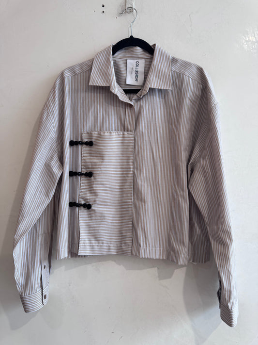 Collusion beige Upcycled Tang Shirt - size L