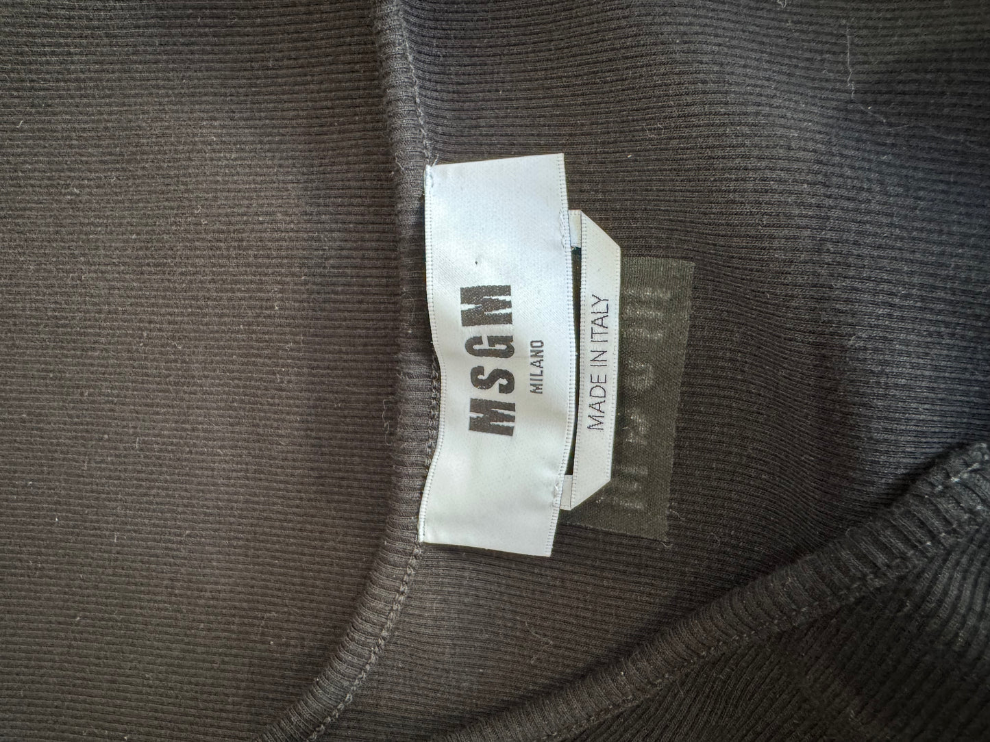 MSGM Black Tank Top - size M