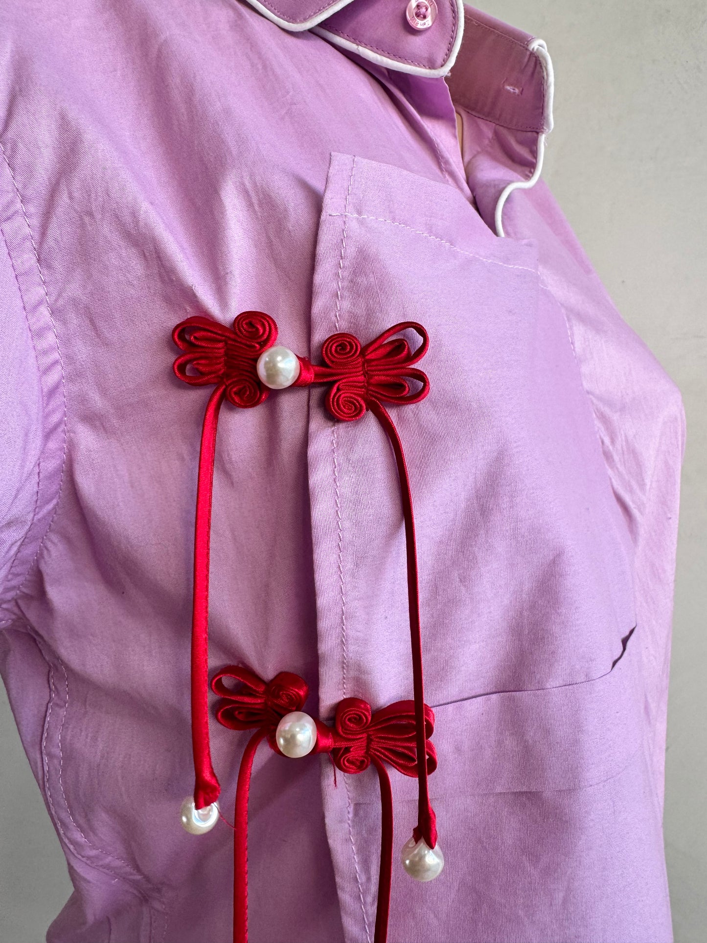 Upcycled Zenetti Lilac Tang Shirt - size L