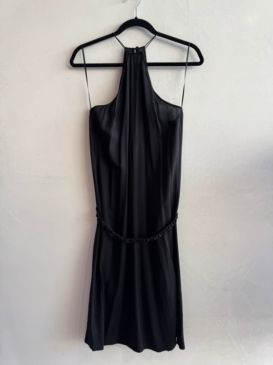 Dion Lee Black Silk Dress - size 10
