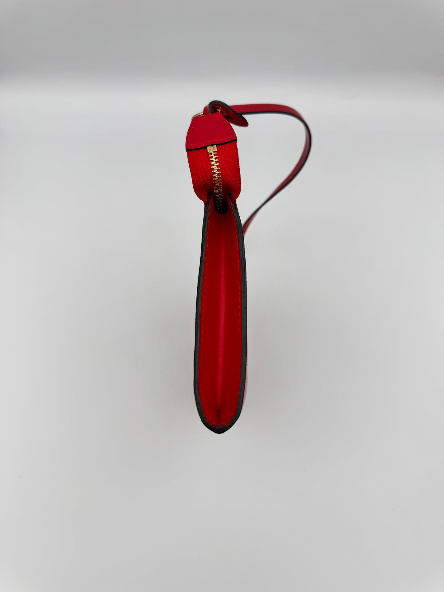 LOUIS VUITTON Red EPI Leather Pochette