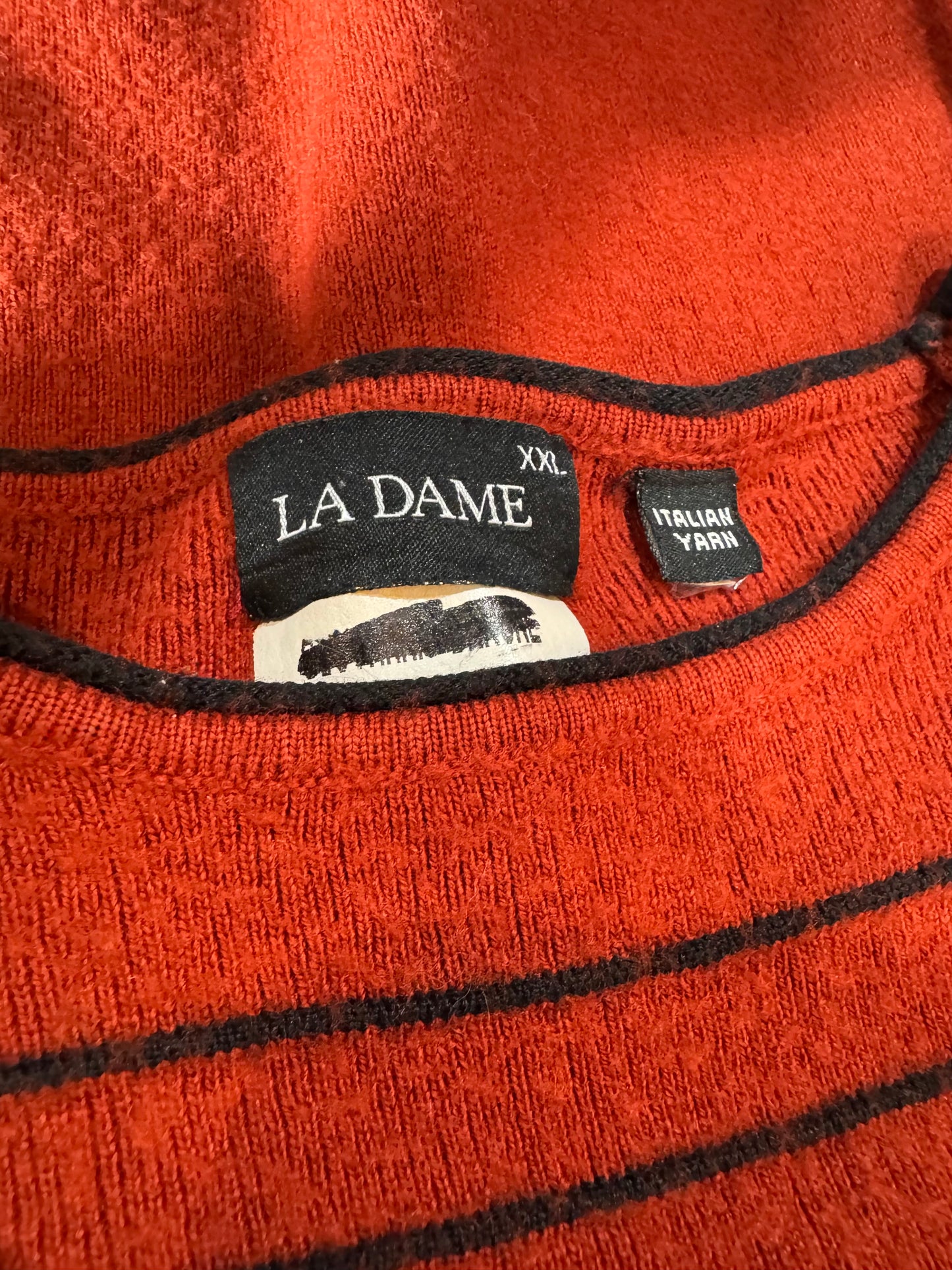 La Dame Rust Knit with Buttons - size M/L