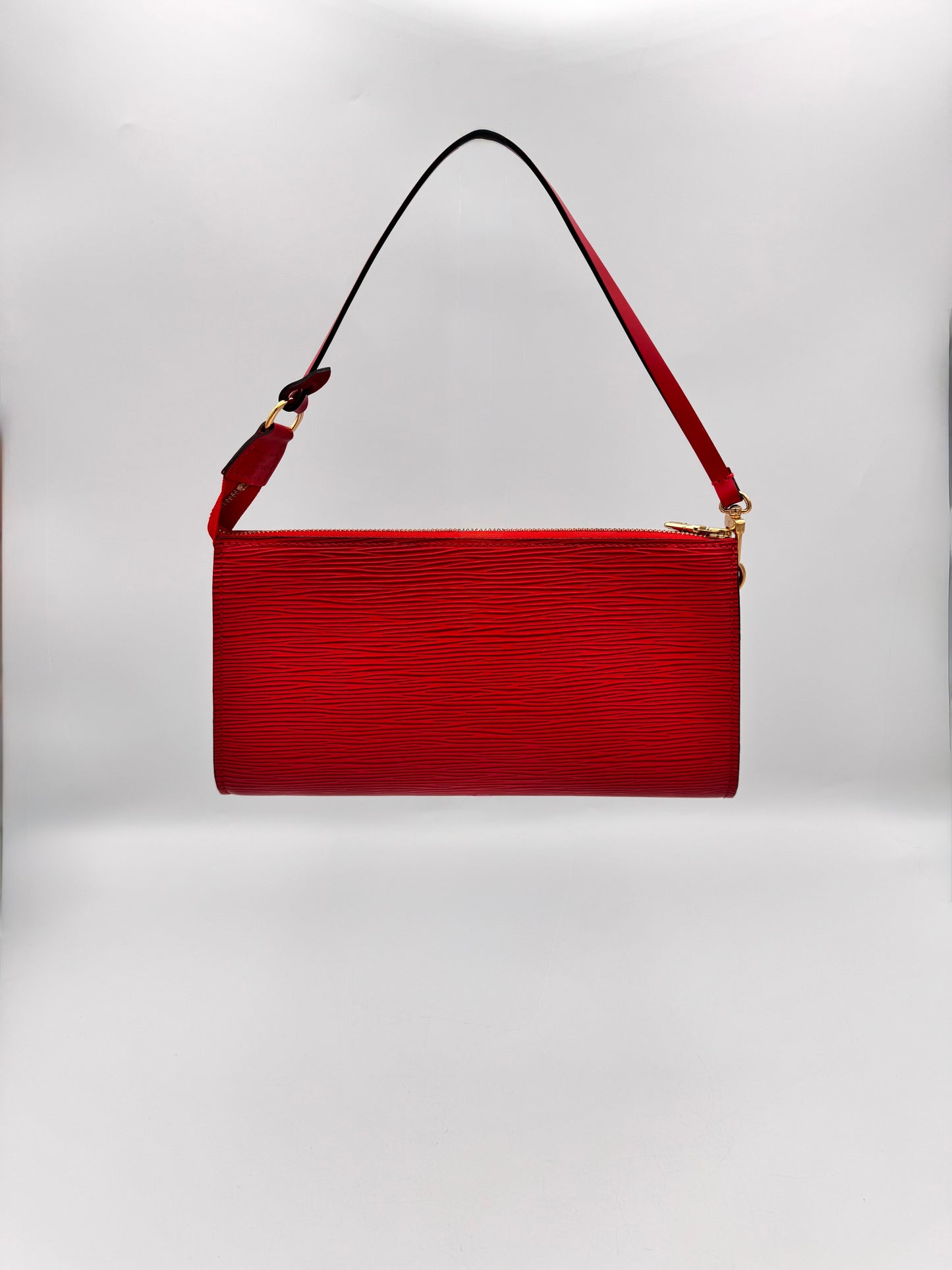 LOUIS VUITTON Red EPI Leather Pochette
