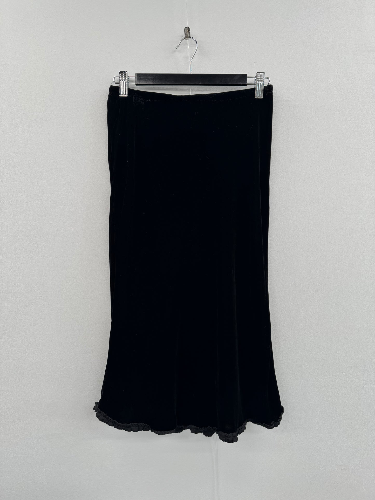 Peace Angel Black Velvet Skirt - Sz m