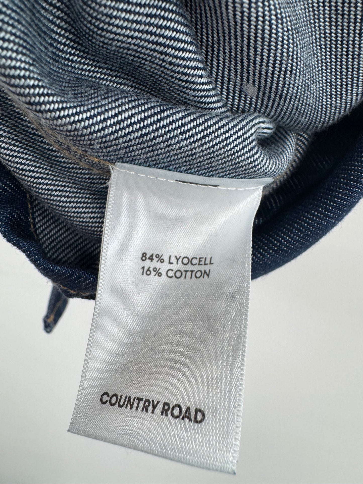Country Road Tensile Dark Denim Shirt size 10