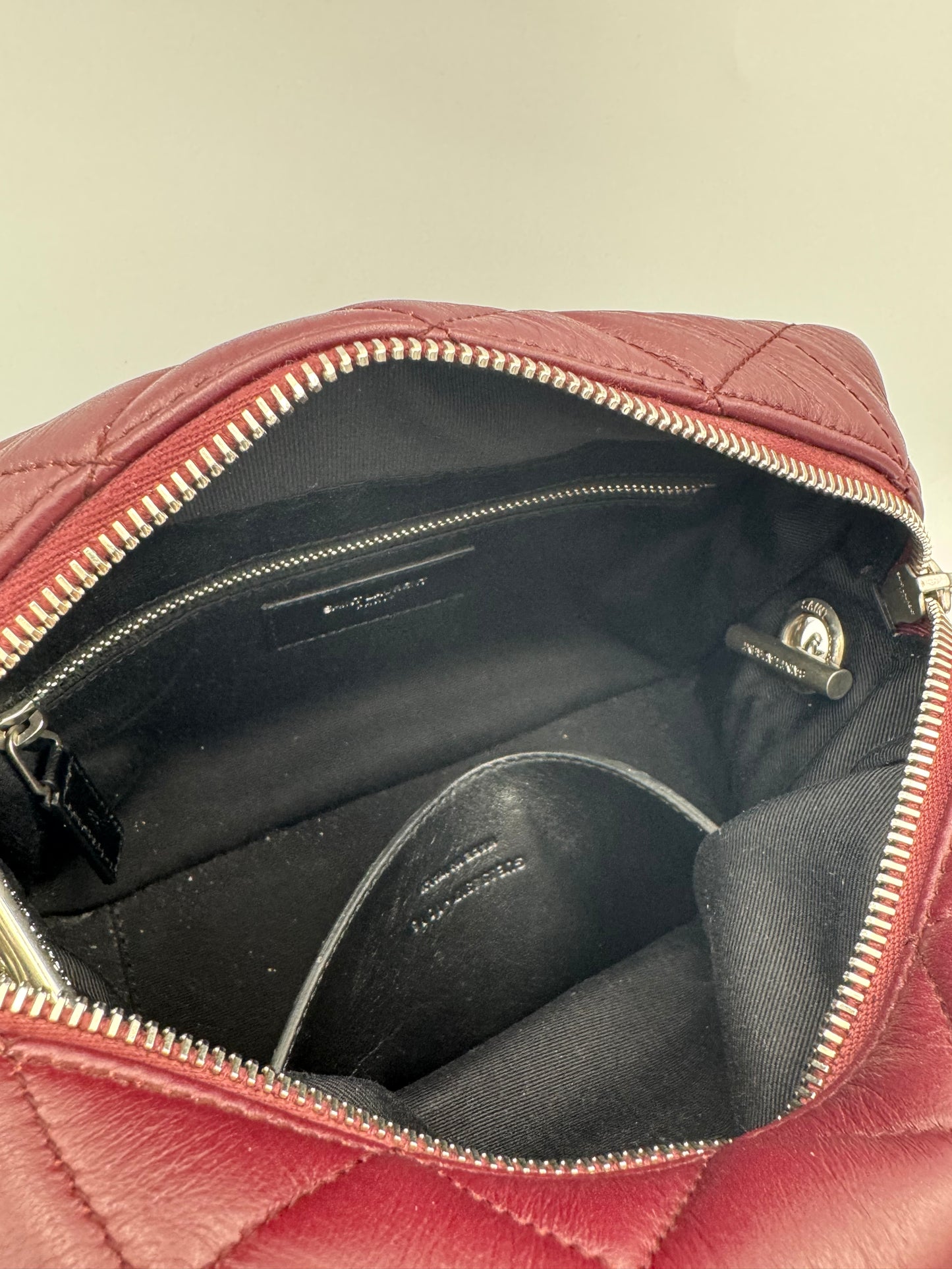 YVES SAINT LAURENT Burgundy Lou Lou Bag