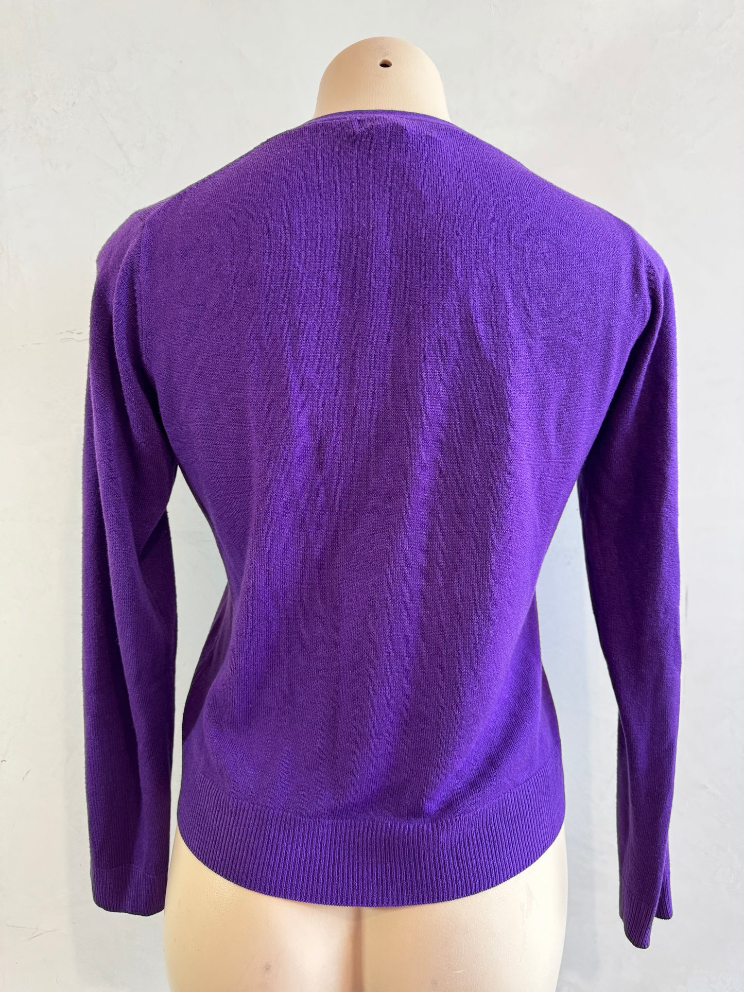 Vintage Sussan Purple Knit Top - size M