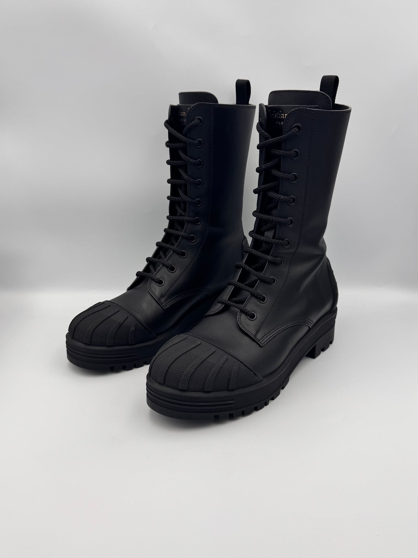Christian Dior Lace Up Boots Size 38.5