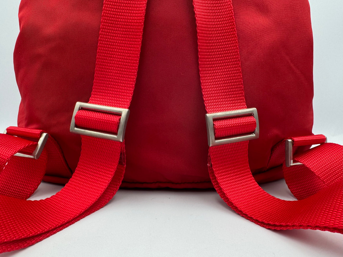 PRADA Red Vela Small Backpack