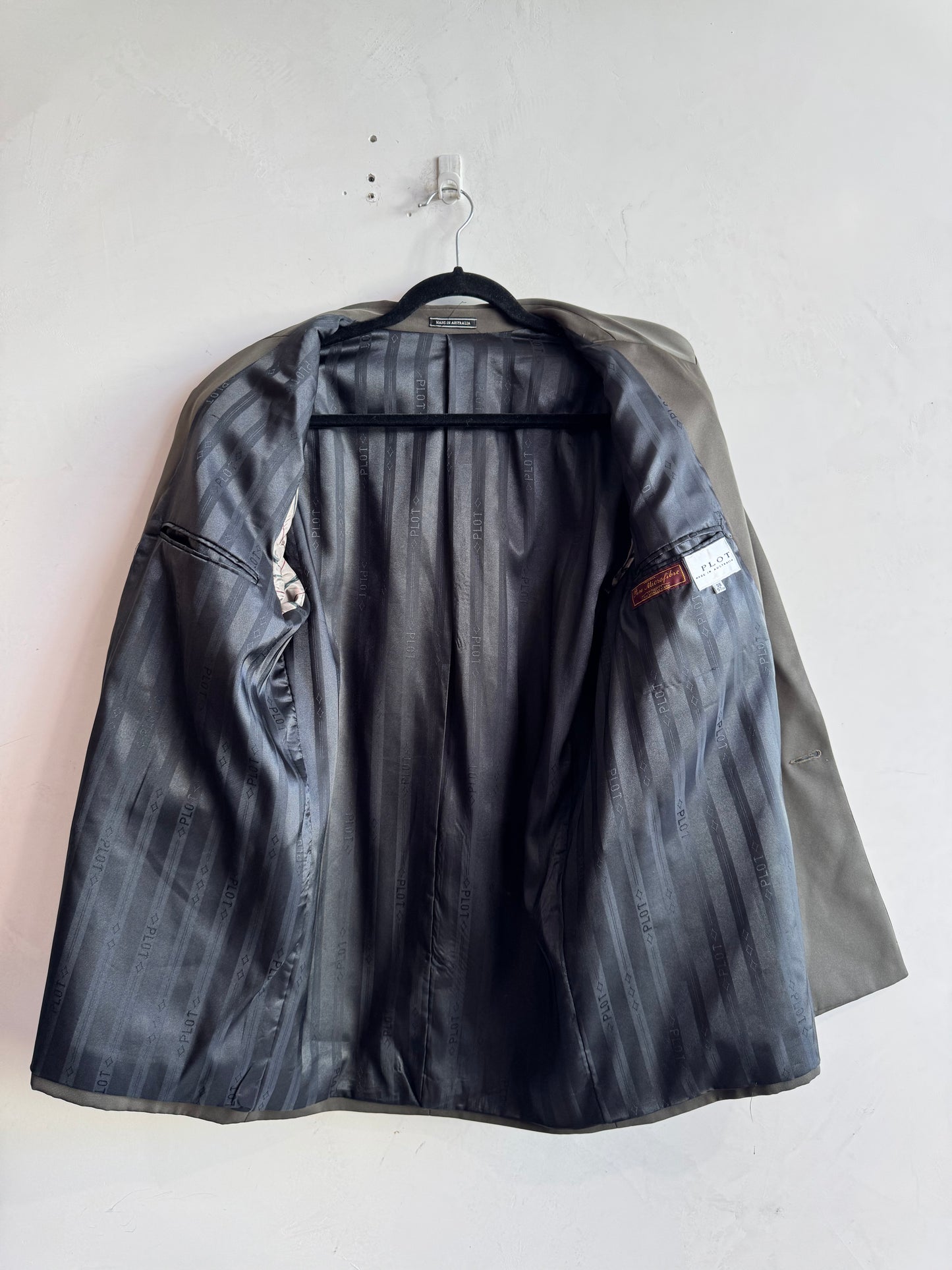 Vintage Pot Olive double breasted blazer - size M/L