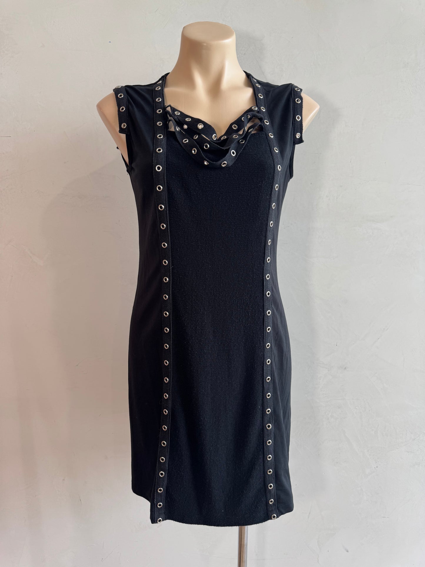WarwickJones Black Studded Dress - size 12