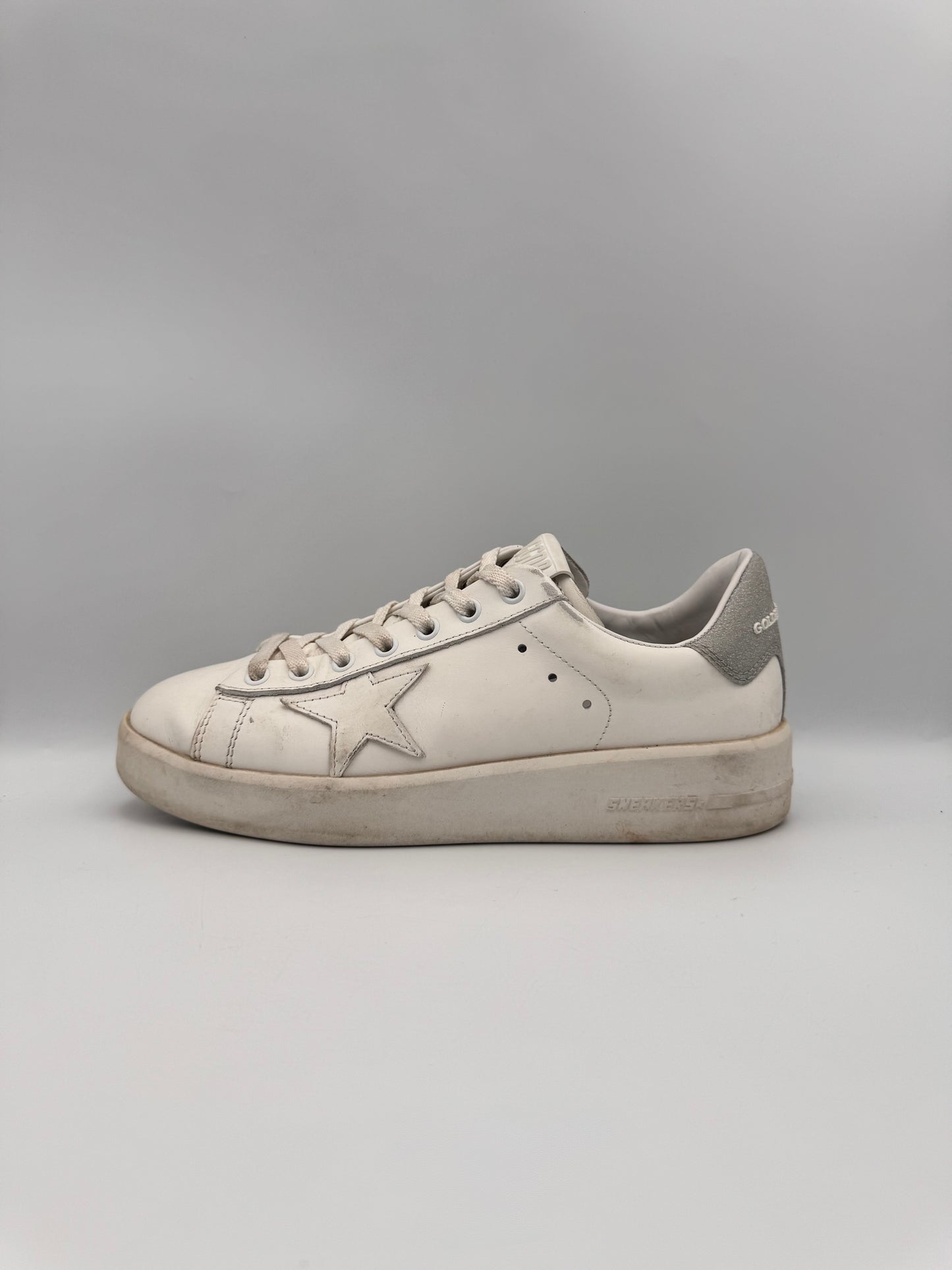 Golden Goose Silver Sneakers Size 39