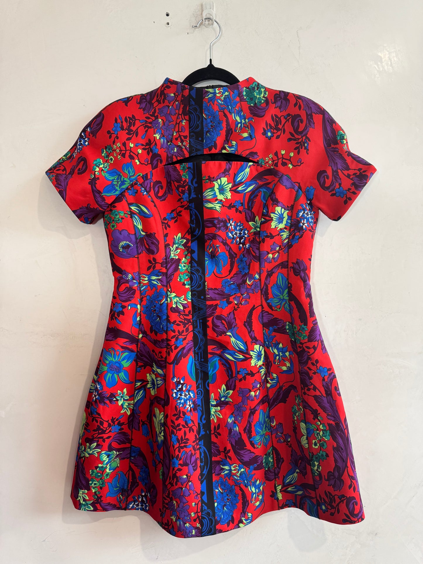 Versace multi print mini dress - size L